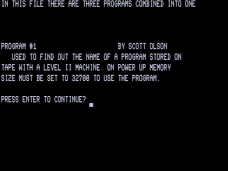 Screen shot